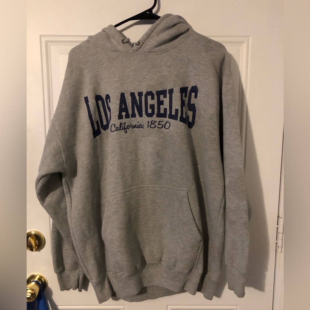 Cotton Heritage Gray “Los Angeles” Men’s size XL Hoodie